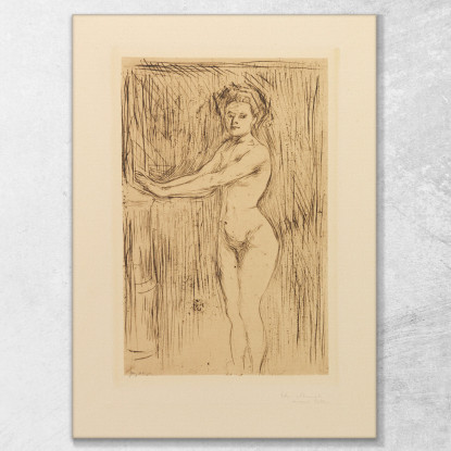 Modello Che Si Scalda Le Mani Edvard Munch em205 quadro stampato su tela