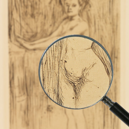 Modello Che Si Scalda Le Mani Edvard Munch em205 quadro stampato su tela