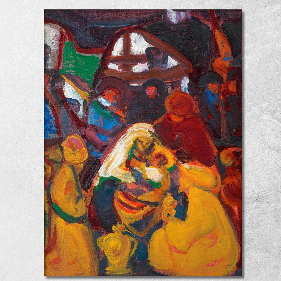 I Tre Re Adolf Hölzel ahl47 quadro stampato su tela I Tre Re Adolf Hölzel ahl47 quadro stampato su tela