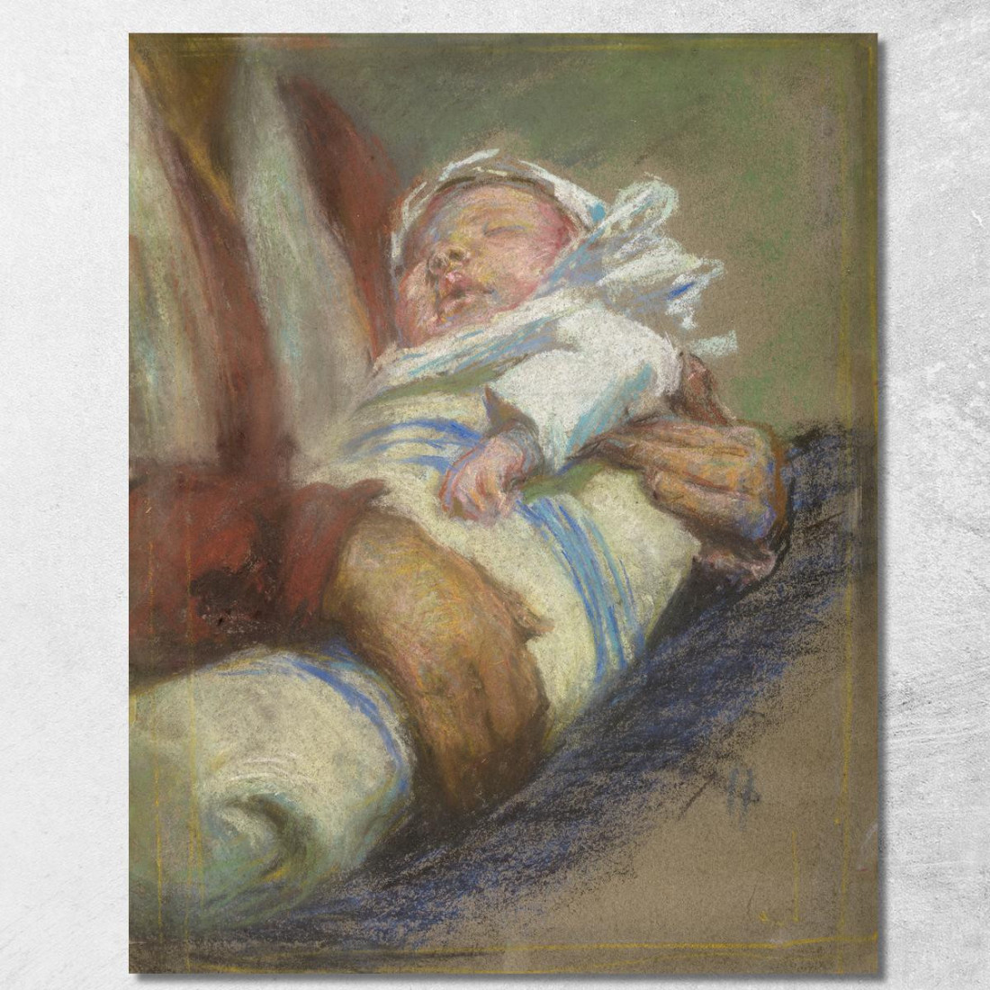In Fasce Alice Pike Barney apb41 quadro stampato su tela In Fasce Alice Pike Barney apb41 quadro stampato su tela