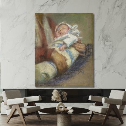 In Fasce Alice Pike Barney apb41 quadro stampato su tela