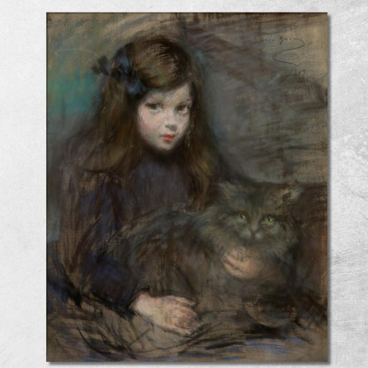 Minette E Minet Alice Pike Barney apb74 quadro stampato su tela