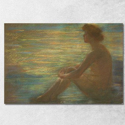 Nudo Contro Il Mare Alice Pike Barney apb88 quadro stampato su tela