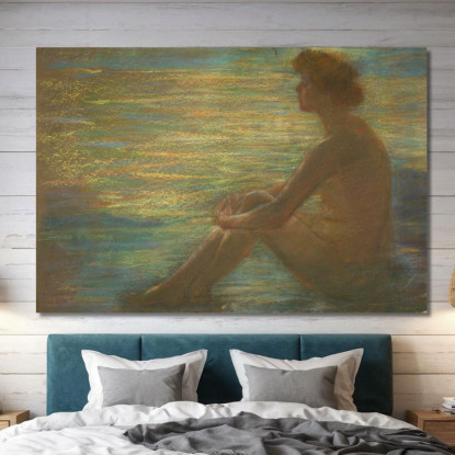 Nudo Contro Il Mare Alice Pike Barney apb88 quadro stampato su tela