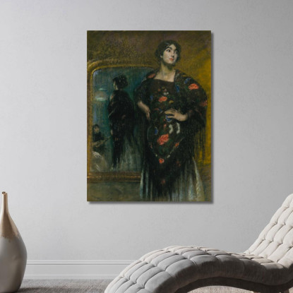 Lo Scialle Spagnolo Alice Pike Barney apb118 quadro stampato su tela