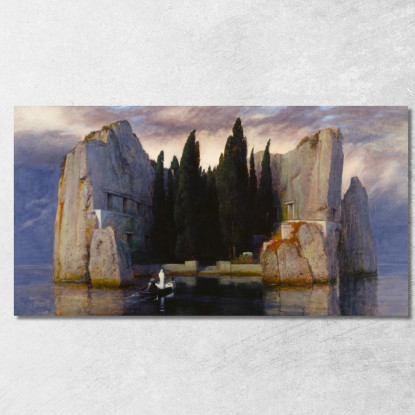 L'Isola Dei Morti Iii Arnold Böcklin abk9 quadro stampato su tela