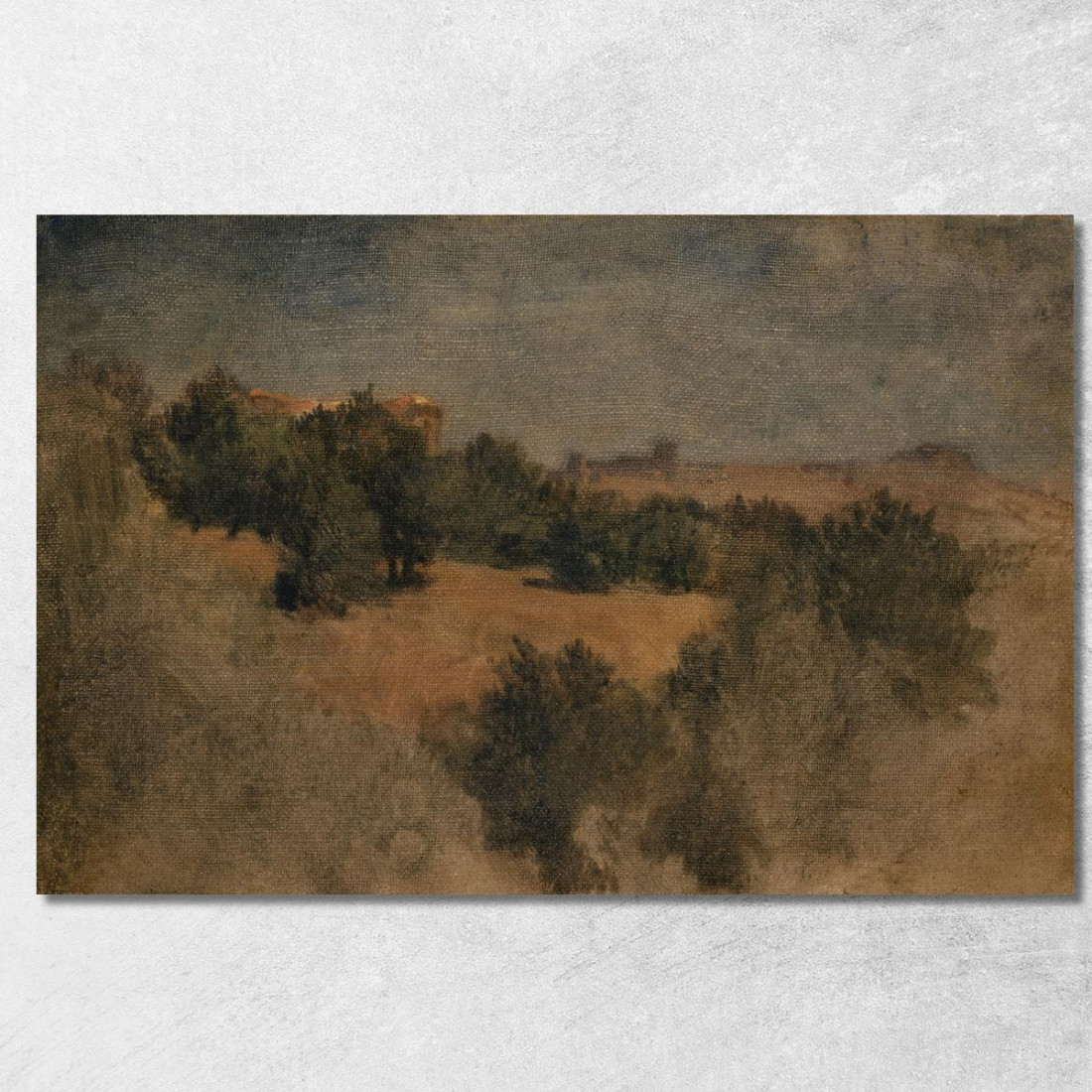 Paesaggio Nei Pressi Di Palestrina Arnold Böcklin abk21 quadro stampato su tela Paesaggio Nei Pressi Di Palestrina Arnold Böcklin abk21 quadro stampato su tela