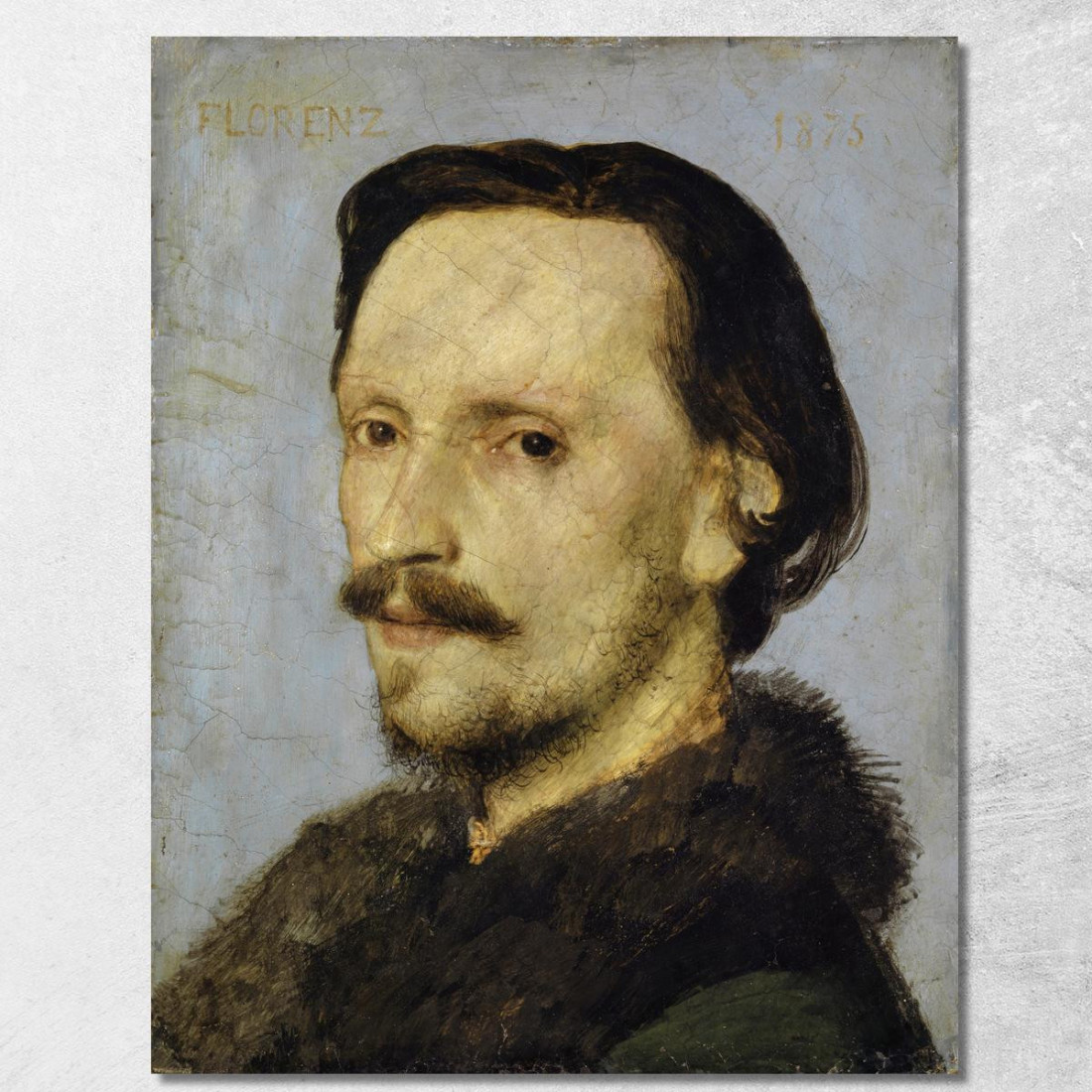 Ritratto Di Adolf Bayersdorfer Arnold Böcklin abk40 quadro stampato su tela Ritratto Di Adolf Bayersdorfer Arnold Böcklin abk40 quadro stampato su tela