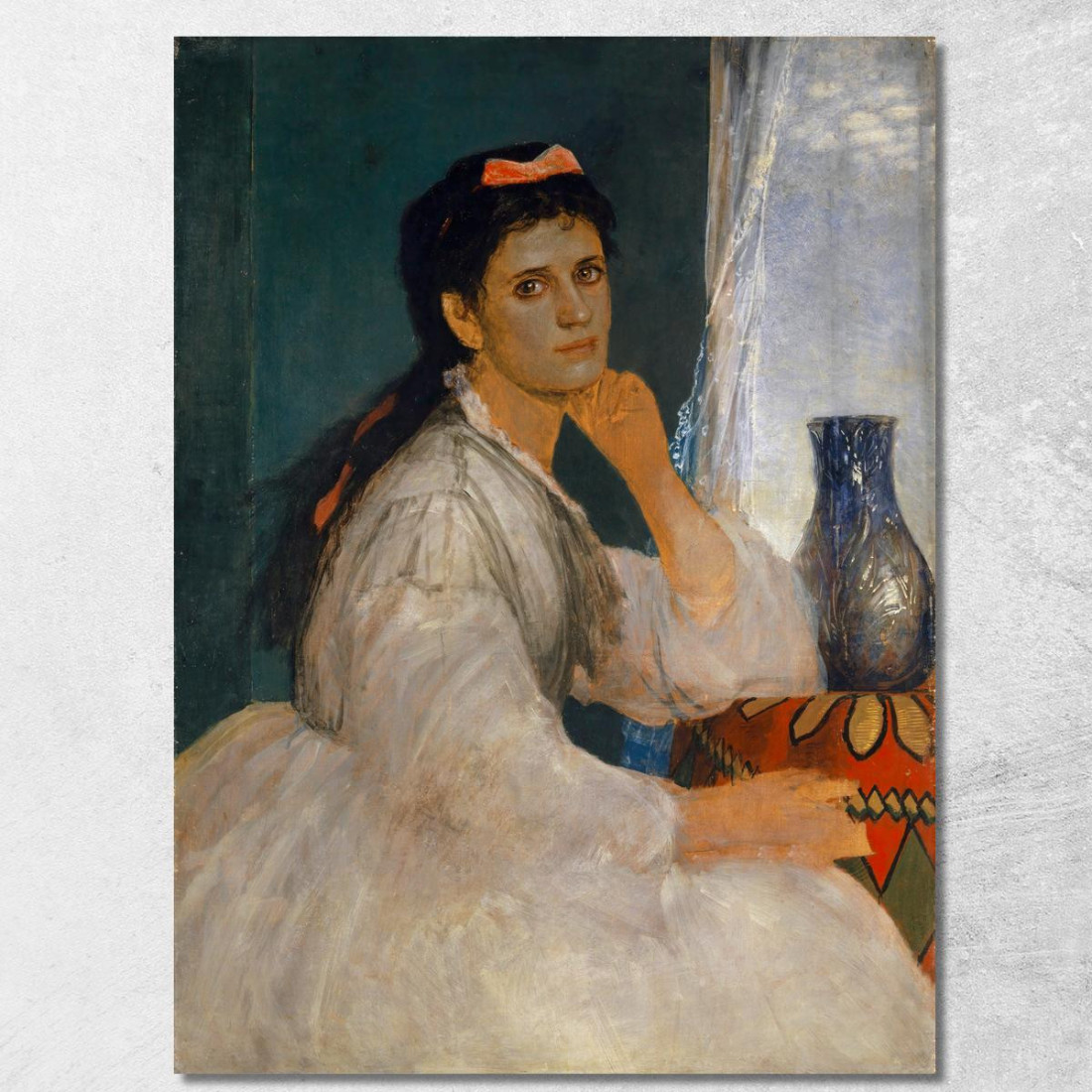 Ritratto Di Clara Böcklin Figlia Maggiore Dell'Artista Arnold Böcklin abk45 quadro stampato su tela Ritratto Di Clara Böcklin Figlia Maggiore Dell'Artista Arnold Böcklin abk45 quadro stampato su tela