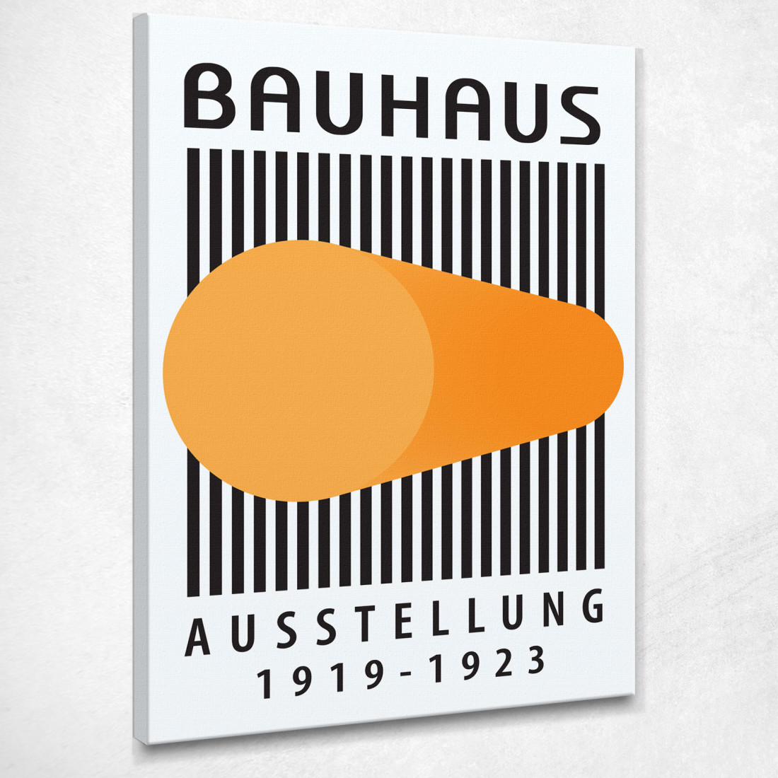 Quadro Bauhaus Cilindro Arancione Astratto Bauhaus Style bhs10 quadro stampato su tela Quadro Bauhaus Cilindro Arancione Astratto Bauhaus Style bhs10 quadro stampato su tela