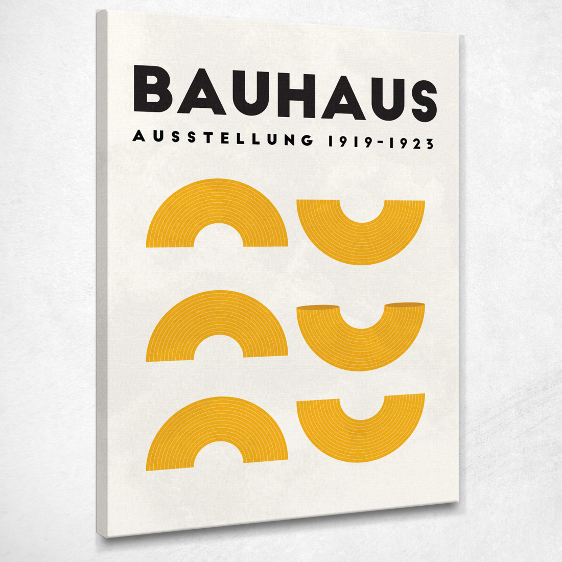 Quadro Bauhaus Semicerchi In Tonalità Calde Bauhaus Style bhs14 quadro stampato su tela Quadro Bauhaus Semicerchi In Tonalità Calde Bauhaus Style bhs14 quadro stampato su tela