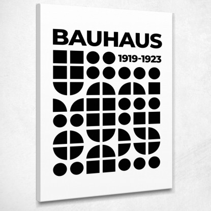 Quadro Bauhaus Composizione Geometrica In Bianco E Nero Bauhaus Style bhs28 quadro stampato su tela