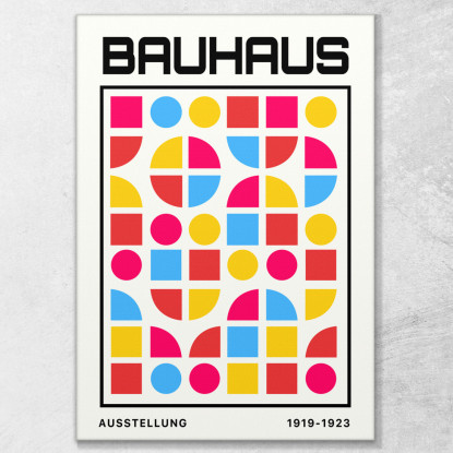 Quadro Bauhaus Schema Geometrico Astratto Bauhaus Style bhs30 quadro stampato su tela