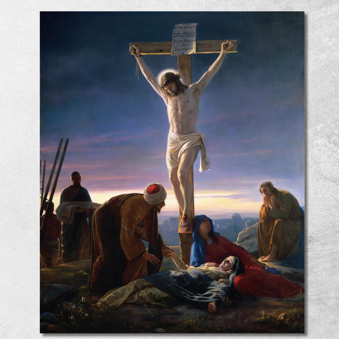 Cristo Sulla Croce Carl Bloch cbl9 quadro stampato su tela Cristo Sulla Croce Carl Bloch cbl9 quadro stampato su tela