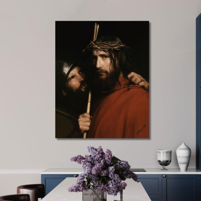 Cristo Con Soldato Beffardo Carl Bloch cbl10 quadro stampato su tela