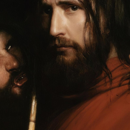 Cristo Con Soldato Beffardo Carl Bloch cbl10 quadro stampato su tela