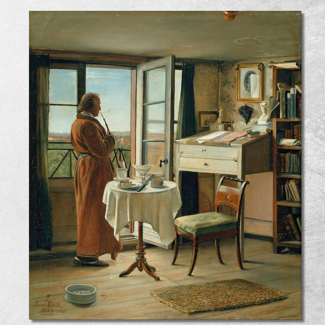 L'Attore Kristian Mantzius Nel Suo Studio Carl Bloch cbl26 quadro stampato su tela L'Attore Kristian Mantzius Nel Suo Studio Carl Bloch cbl26 quadro stampato su tela
