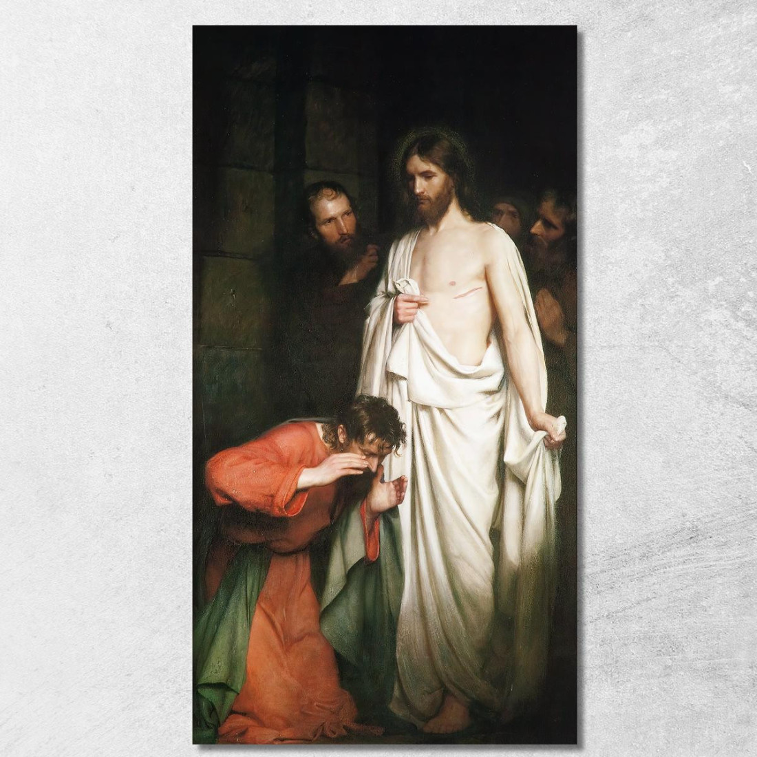 Il Dubbioso Tommaso Carl Bloch cbl30 quadro stampato su tela Il Dubbioso Tommaso Carl Bloch cbl30 quadro stampato su tela