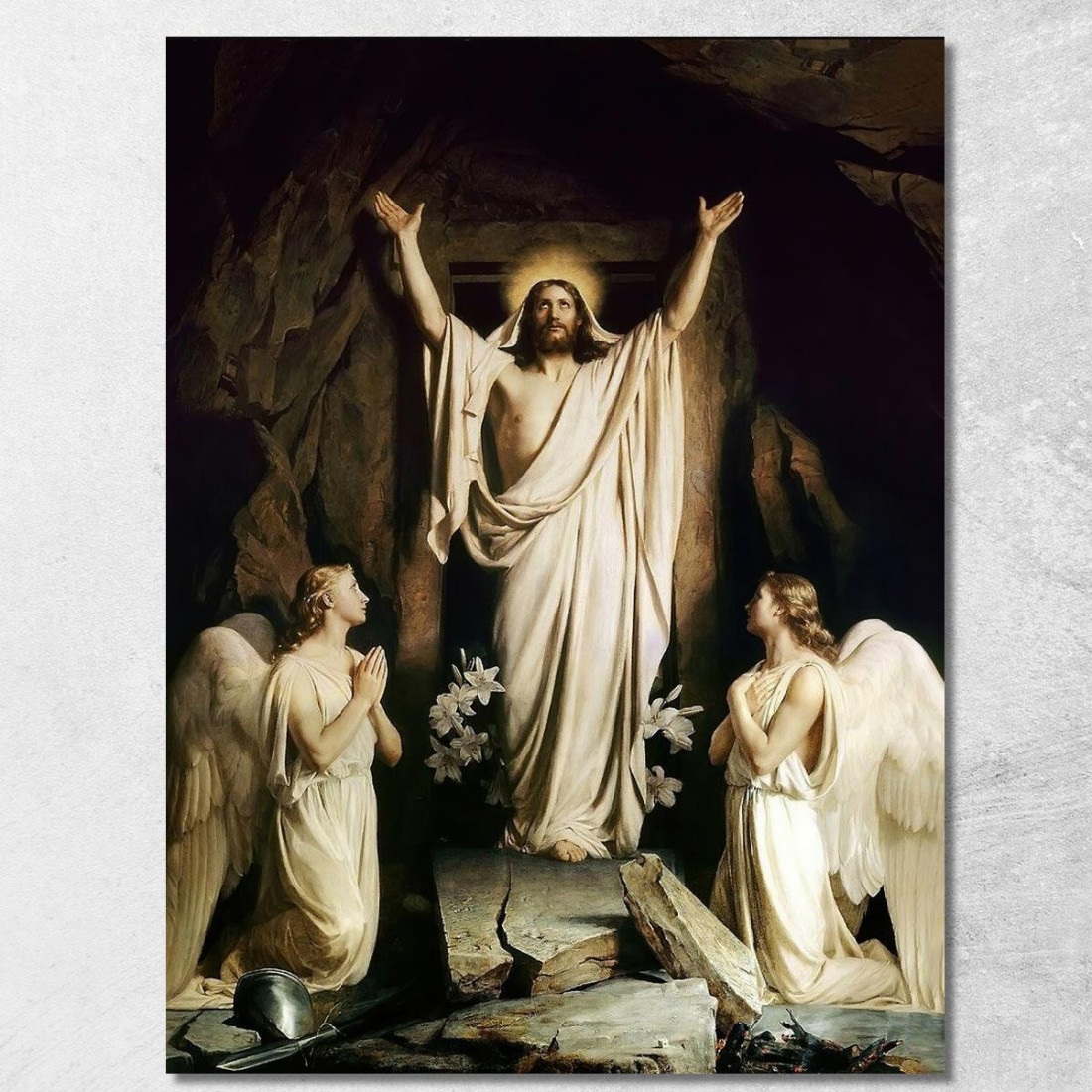 La Resurrezione Carl Bloch cbl33 quadro stampato su tela La Resurrezione Carl Bloch cbl33 quadro stampato su tela