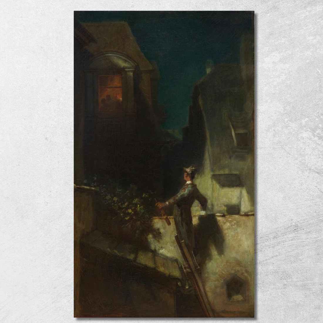 Il Violinista Al Chiaro Di Luna Carl Spitzweg csp14 quadro stampato su tela Il Violinista Al Chiaro Di Luna Carl Spitzweg csp14 quadro stampato su tela