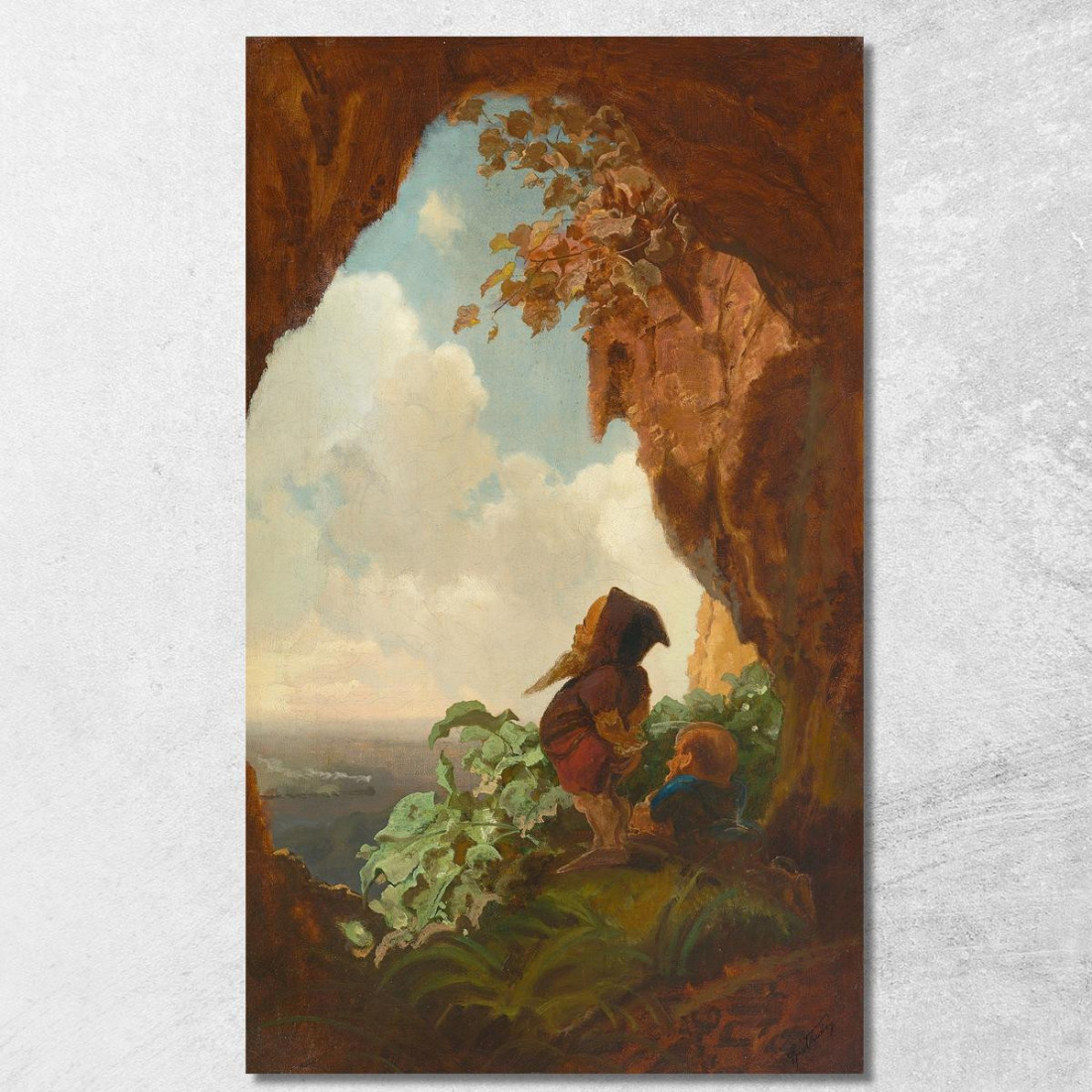 La Prima Ferrovia Carl Spitzweg csp17 quadro stampato su tela La Prima Ferrovia Carl Spitzweg csp17 quadro stampato su tela