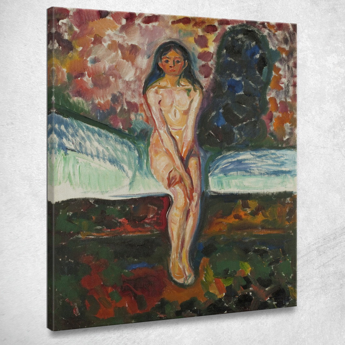 Pubertà Edvard Munch em257 quadro stampato su tela Pubertà Edvard Munch em257 quadro stampato su tela