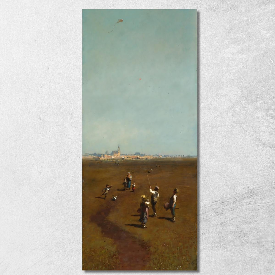 Aquiloni Volanti Carl Spitzweg csp25 quadro stampato su tela Aquiloni Volanti Carl Spitzweg csp25 quadro stampato su tela