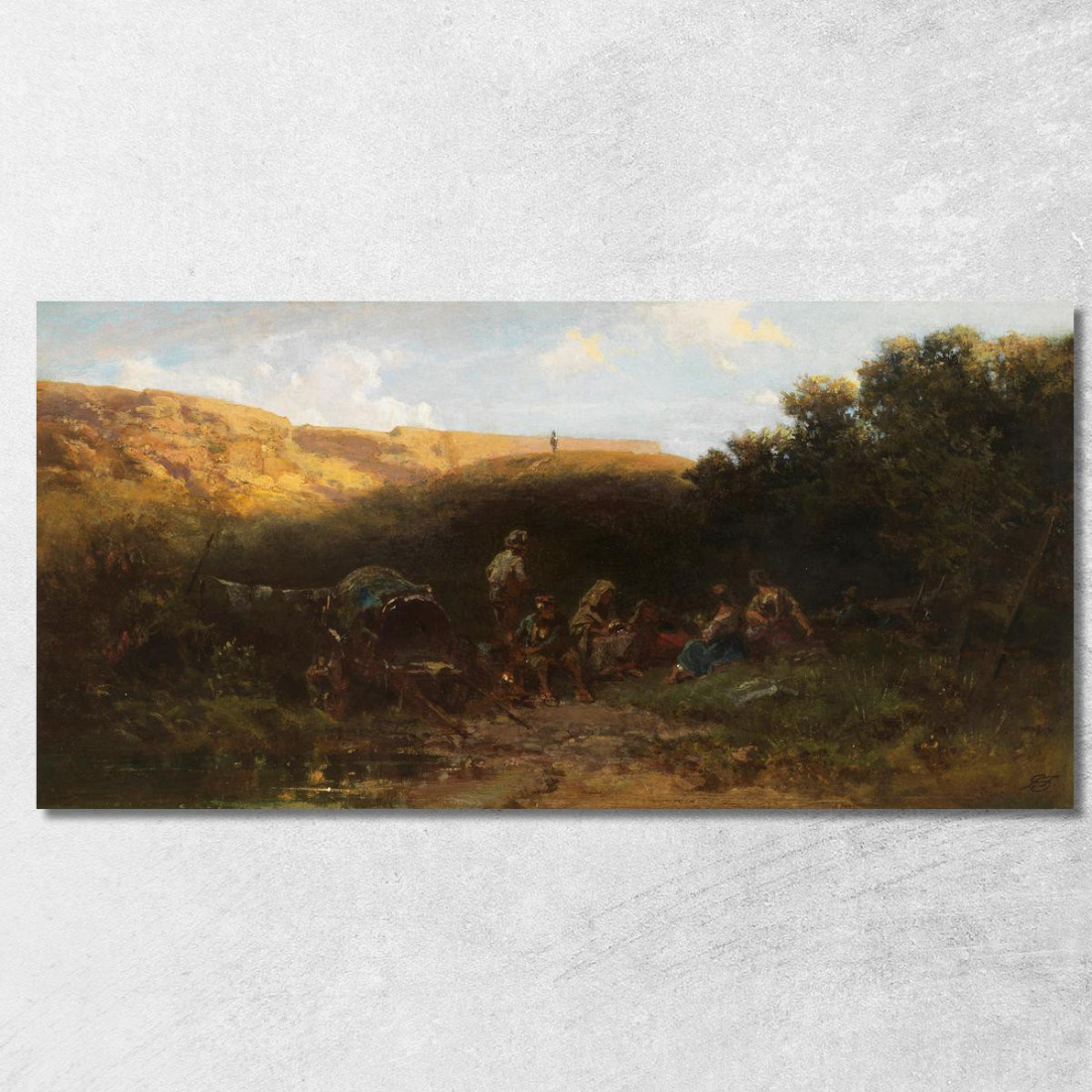 Si Accamparono Karrner Resto Dei Randagi Carl Spitzweg csp37 quadro stampato su tela Si Accamparono Karrner Resto Dei Randagi Carl Spitzweg csp37 quadro stampato su tela