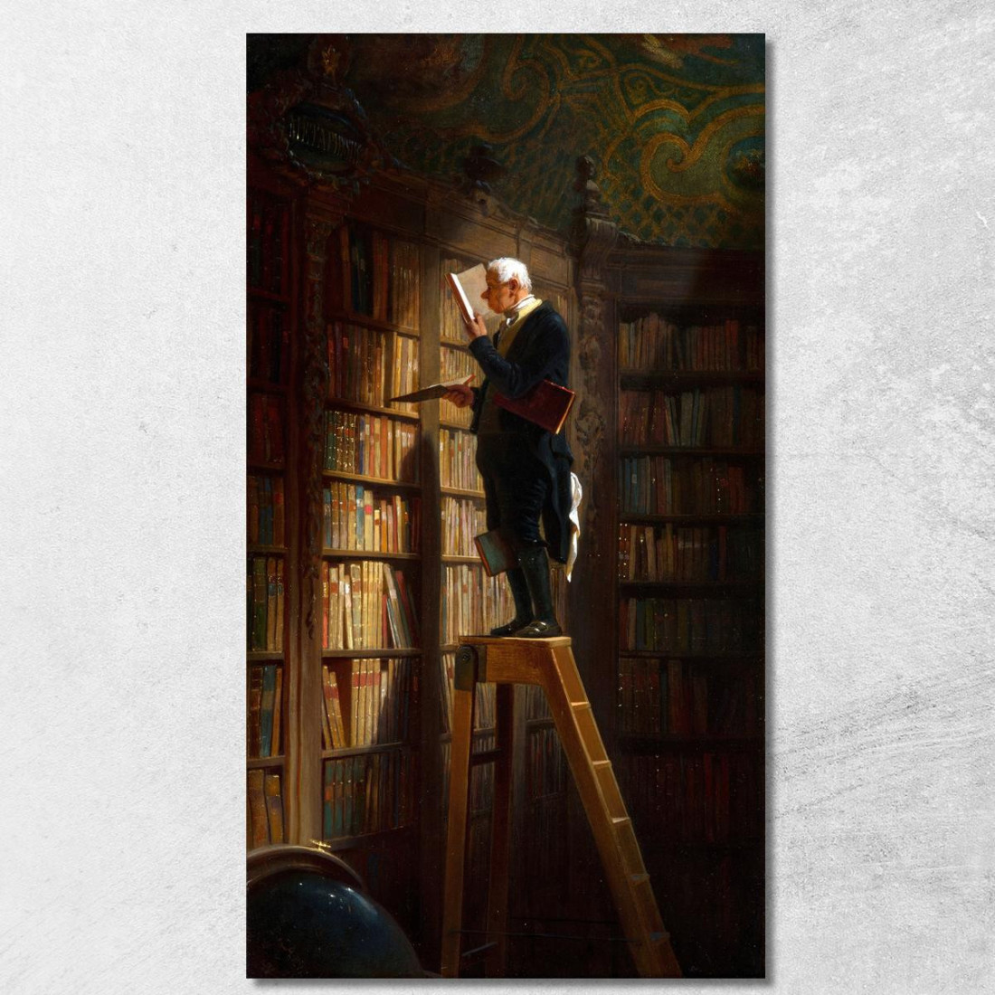 Il Topo Di Biblioteca Carl Spitzweg csp58 quadro stampato su tela Il Topo Di Biblioteca Carl Spitzweg csp58 quadro stampato su tela