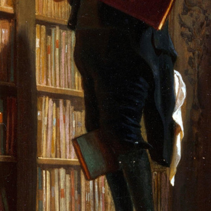 Il Topo Di Biblioteca Carl Spitzweg csp58 quadro stampato su tela