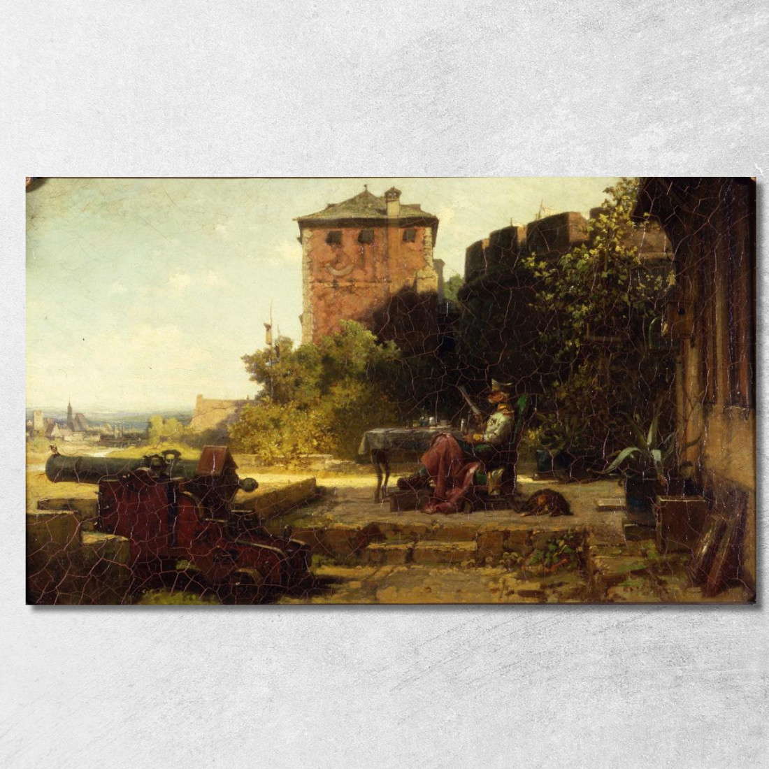 Il Vecchio Comandante Della Fortezza Carl Spitzweg csp62 quadro stampato su tela Il Vecchio Comandante Della Fortezza Carl Spitzweg csp62 quadro stampato su tela
