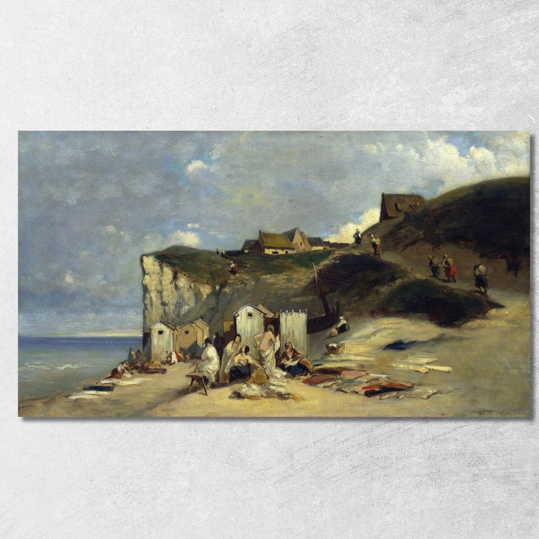 Bagno Di Donna A Dieppe I Carl Spitzweg csp66 quadro stampato su tela Bagno Di Donna A Dieppe I Carl Spitzweg csp66 quadro stampato su tela