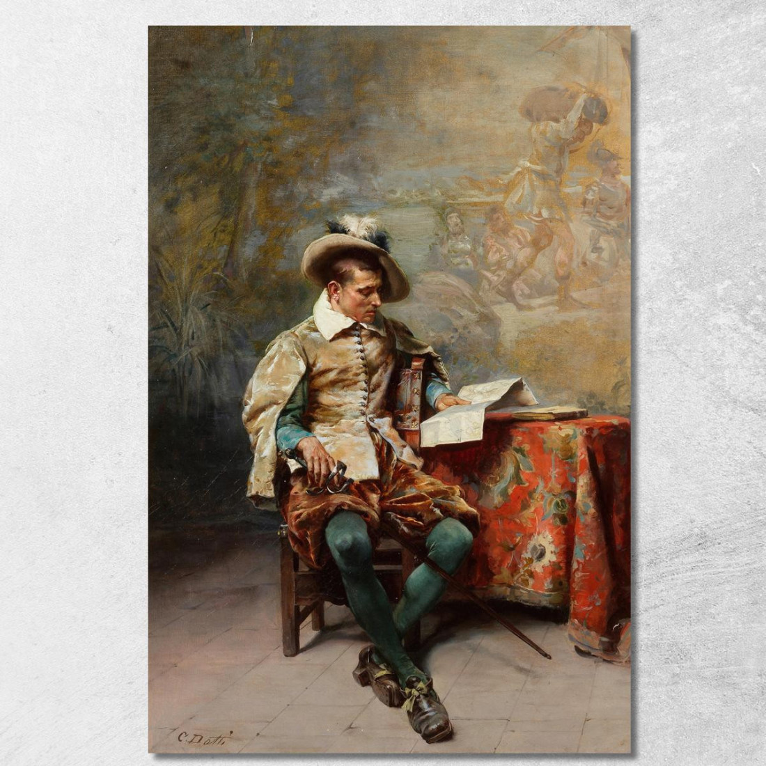 Pensieri Lontani Cesare Auguste Detti cad9 quadro stampato su tela Pensieri Lontani Cesare Auguste Detti cad9 quadro stampato su tela
