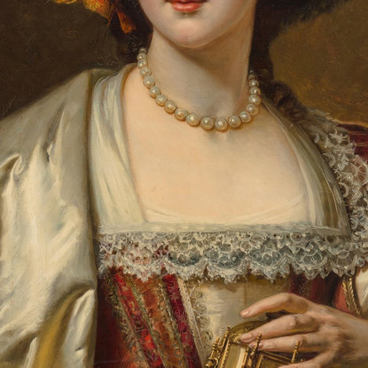 Ritratto Di Una Nobildonna Cesare Auguste Detti cad16 quadro stampato su tela