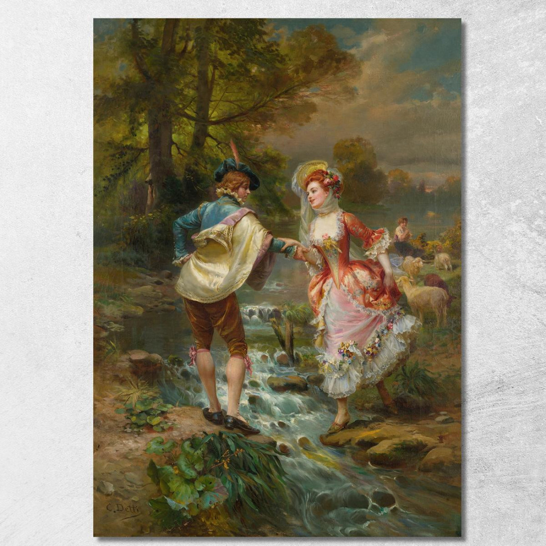 Molto Galante Cesare Auguste Detti cad26 quadro stampato su tela Molto Galante Cesare Auguste Detti cad26 quadro stampato su tela