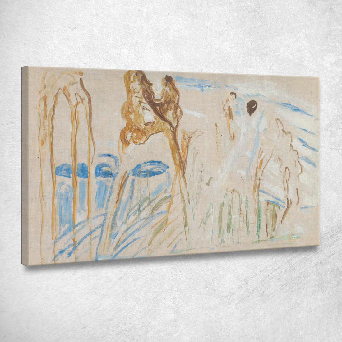 Bauli Robusti Nella Neve 2 Edvard Munch em266 quadro stampato su tela Bauli Robusti Nella Neve 2 Edvard Munch em266 quadro stampato su tela