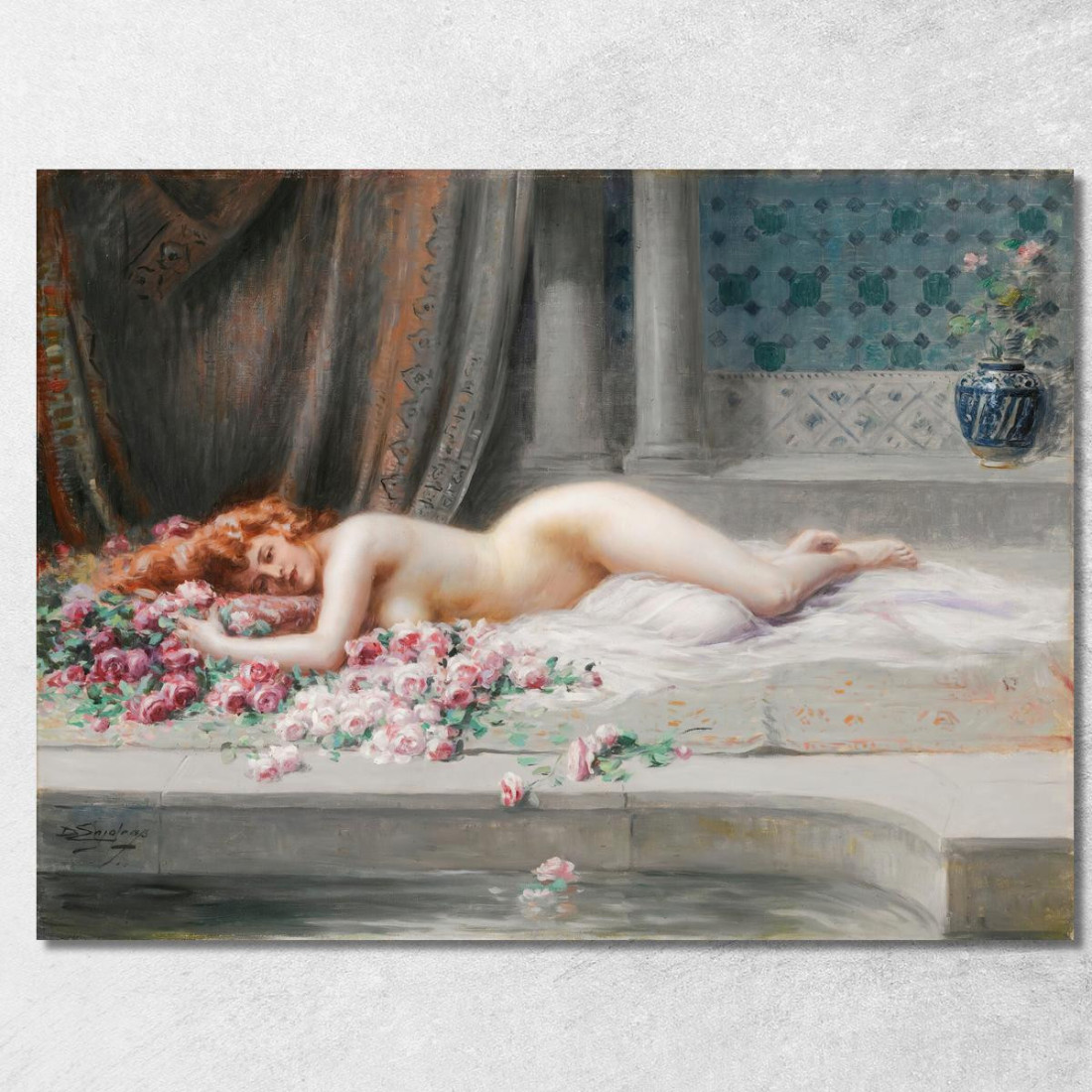 Mentire Nudo Delphin Enjolras dej25 quadro stampato su tela Mentire Nudo Delphin Enjolras dej25 quadro stampato su tela