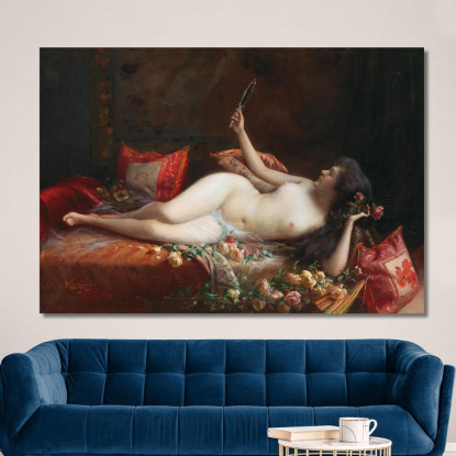 Su Un Letto Di Rose Delphin Enjolras dej28 quadro stampato su tela
