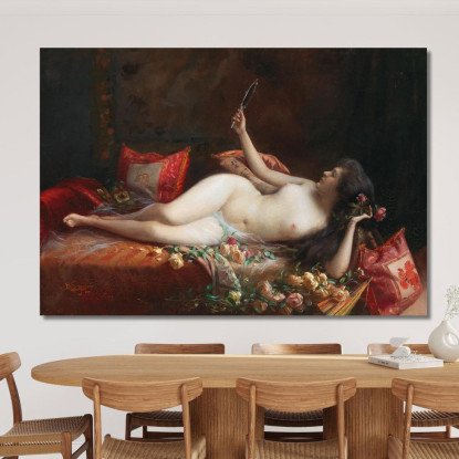 Su Un Letto Di Rose Delphin Enjolras dej28 quadro stampato su tela