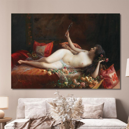 Su Un Letto Di Rose Delphin Enjolras dej28 quadro stampato su tela