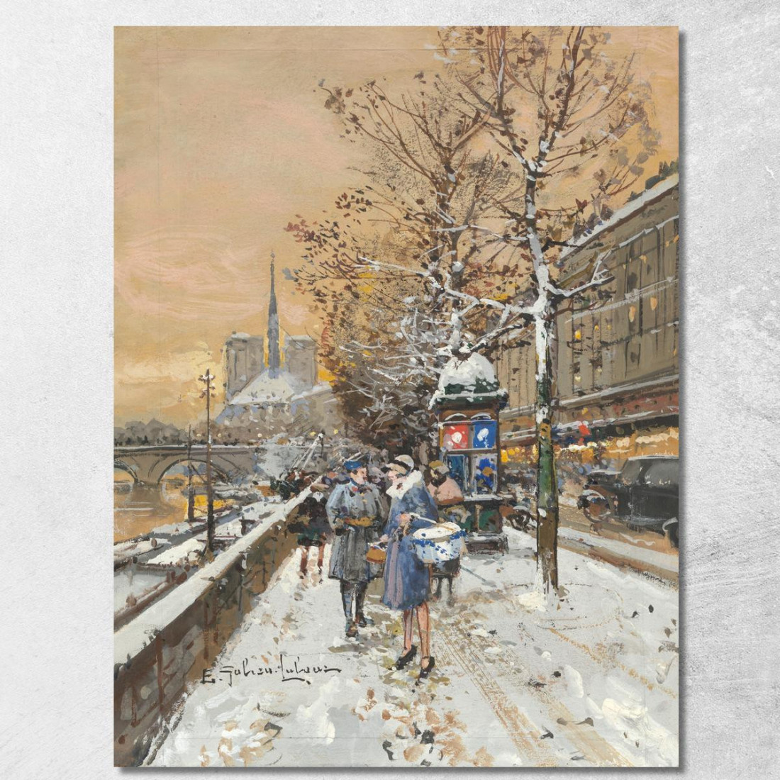 Un Incarico Lungo La Senna Eugène Galien-Laloue egl3 quadro stampato su tela Un Incarico Lungo La Senna Eugène Galien-Laloue egl3 quadro stampato su tela