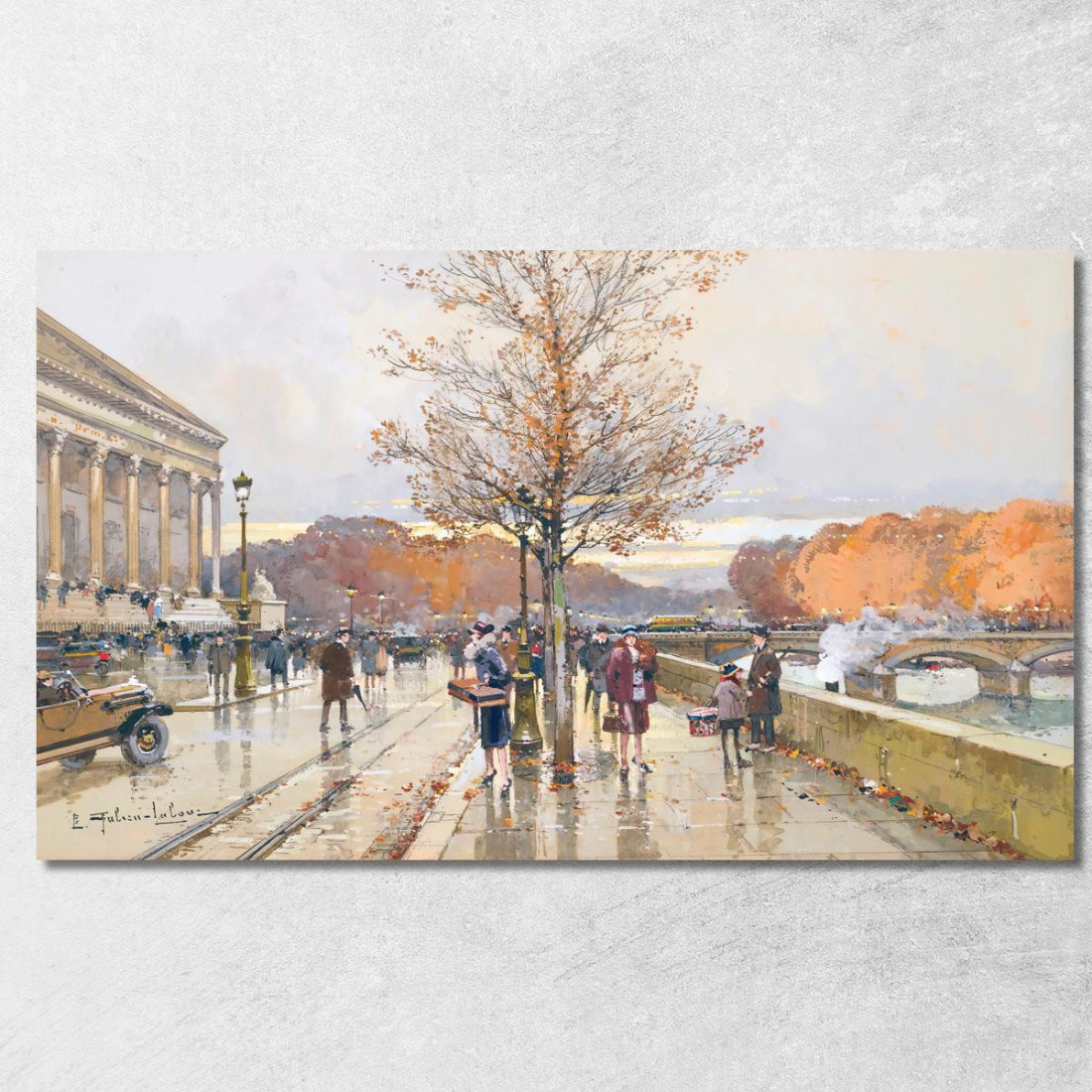 L'Assemblea Nazionale E Il Ponte Della Concorde Eugène Galien-Laloue egl41 quadro stampato su tela L'Assemblea Nazionale E Il Ponte Della Concorde Eugène Galien-Laloue egl41 quadro stampato su tela
