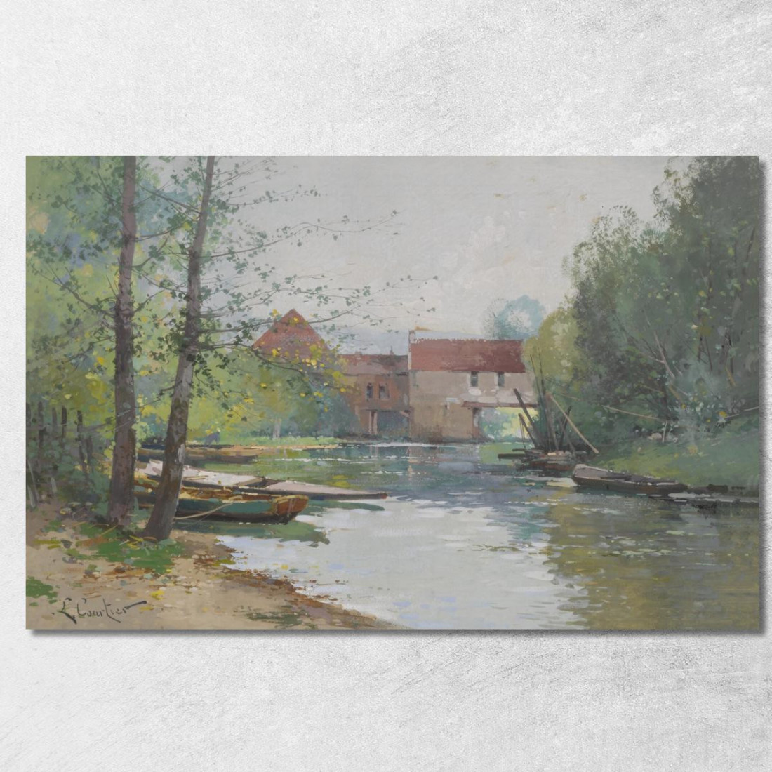 Vecchio Mulino Di Dennemont Eugène Galien-Laloue egl73 quadro stampato su tela Vecchio Mulino Di Dennemont Eugène Galien-Laloue egl73 quadro stampato su tela