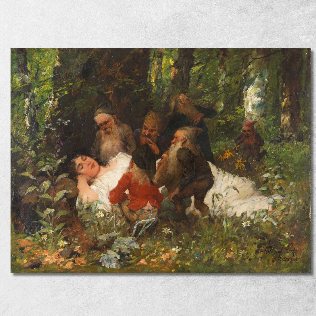 Bianco Come La Neve Ferdinand Leeke flk9 quadro stampato su tela Bianco Come La Neve Ferdinand Leeke flk9 quadro stampato su tela