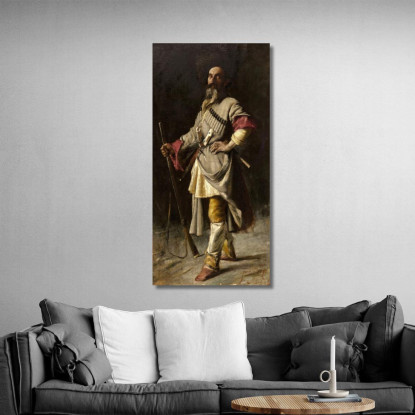 Il Cacciatore Ferdinand Leeke flk12 quadro stampato su tela