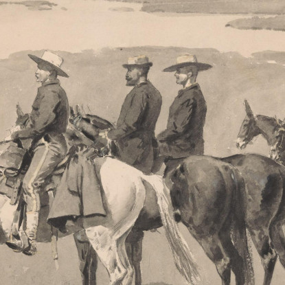 Sulle Sorgenti Burgess Alla Ricerca Di Una Ford Frederic Remington frm26 quadro stampato su tela