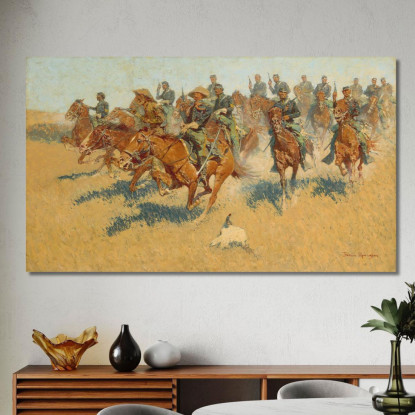 Nelle Pianure Meridionali Frederic Remington frm27 quadro stampato su tela
