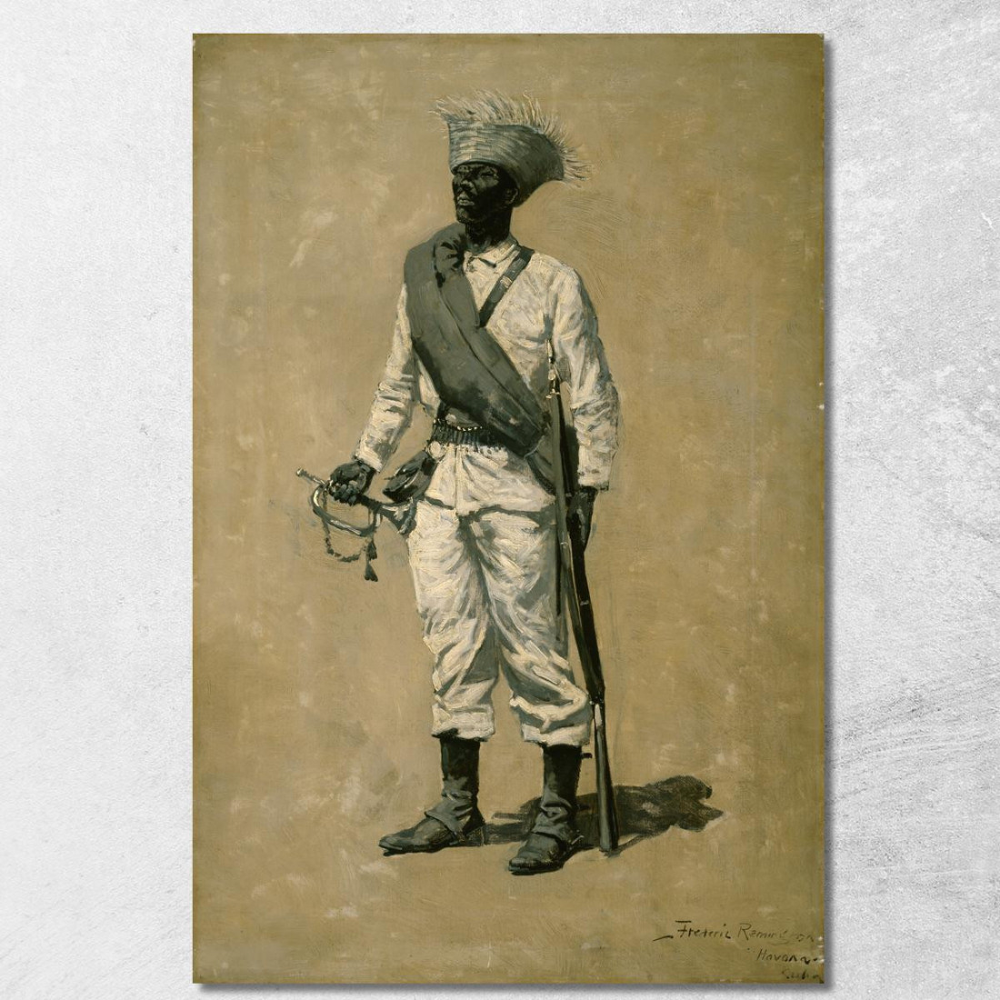 Uno Degli Uomini Di Gomez Frederic Remington frm28 quadro stampato su tela Uno Degli Uomini Di Gomez Frederic Remington frm28 quadro stampato su tela