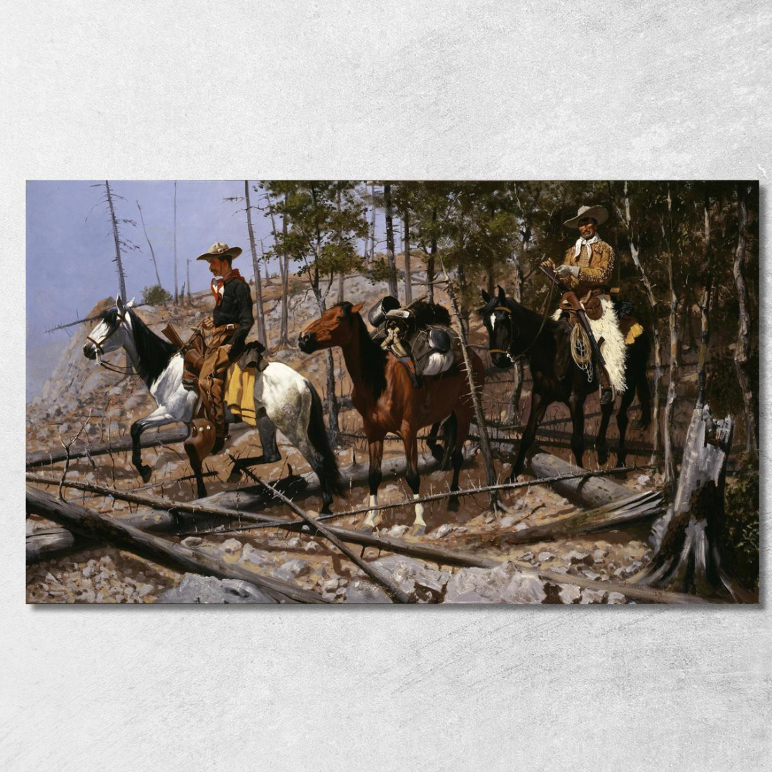 Prospezione Per Pascolo Bovino Frederic Remington frm29 quadro stampato su tela Prospezione Per Pascolo Bovino Frederic Remington frm29 quadro stampato su tela