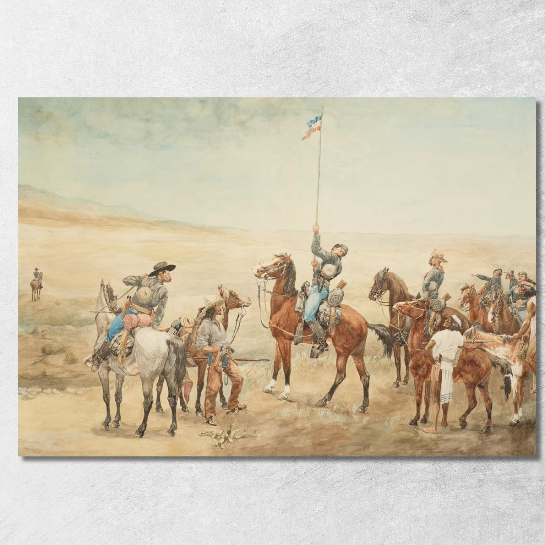 Segnalazione Del Comando Principale Frederic Remington frm34 quadro stampato su tela Segnalazione Del Comando Principale Frederic Remington frm34 quadro stampato su tela